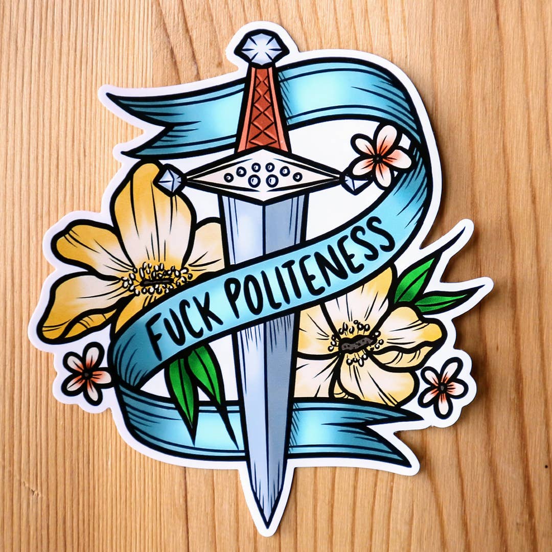 Luck and Lavender Studio – wholesale Klistermärke – Fuck Artighet klistermärke1