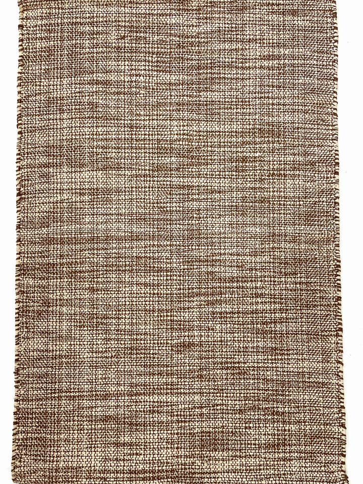 Tapis Hippie Chic en coton chiné 2 pi x 3 pi - Marron pour la vente par Jafsons International
