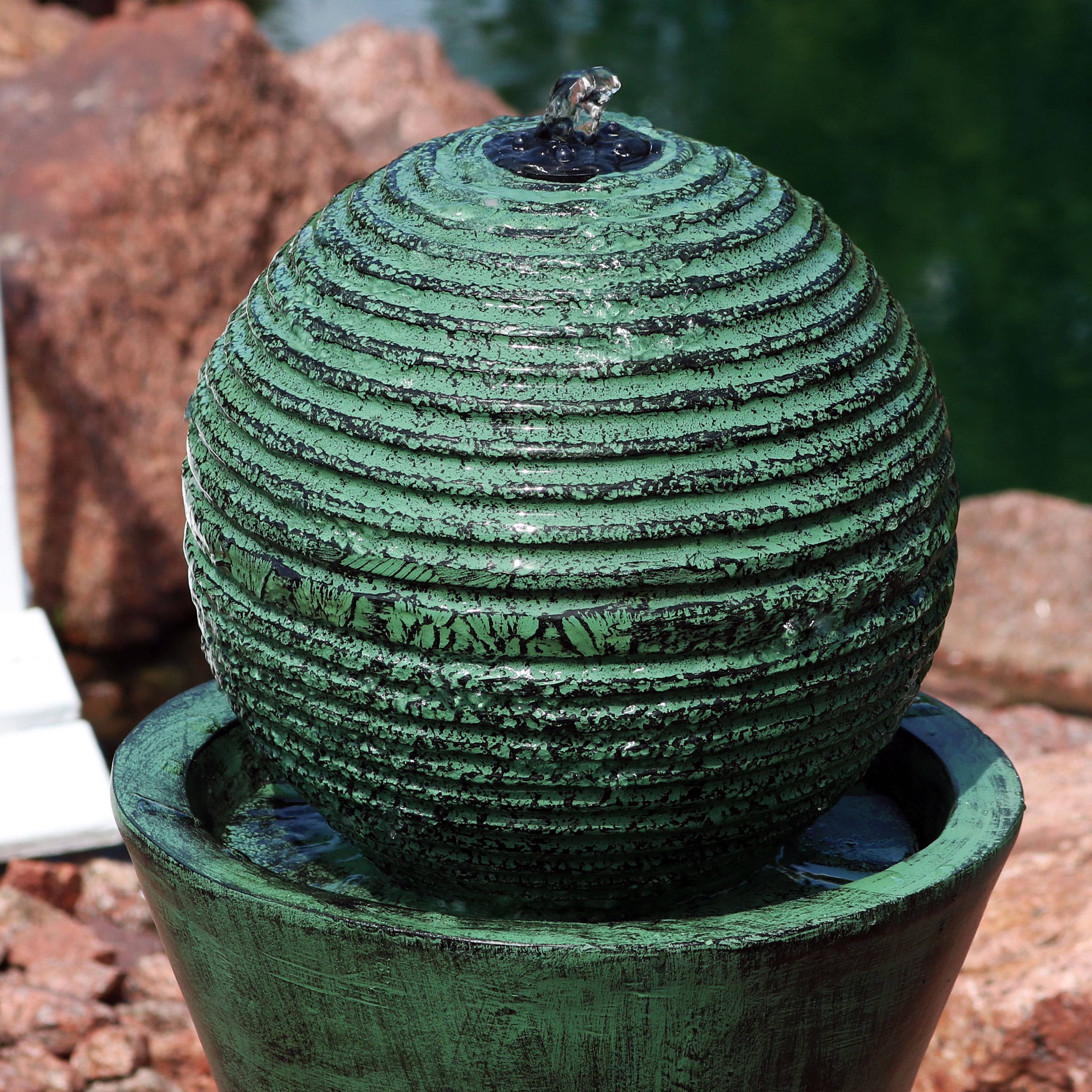 Sunnydaze Decor - Wholesale Outdoor Ornament/Decor - Desert Spring Solar Water Fountain with Battery/Pump - 30 in5