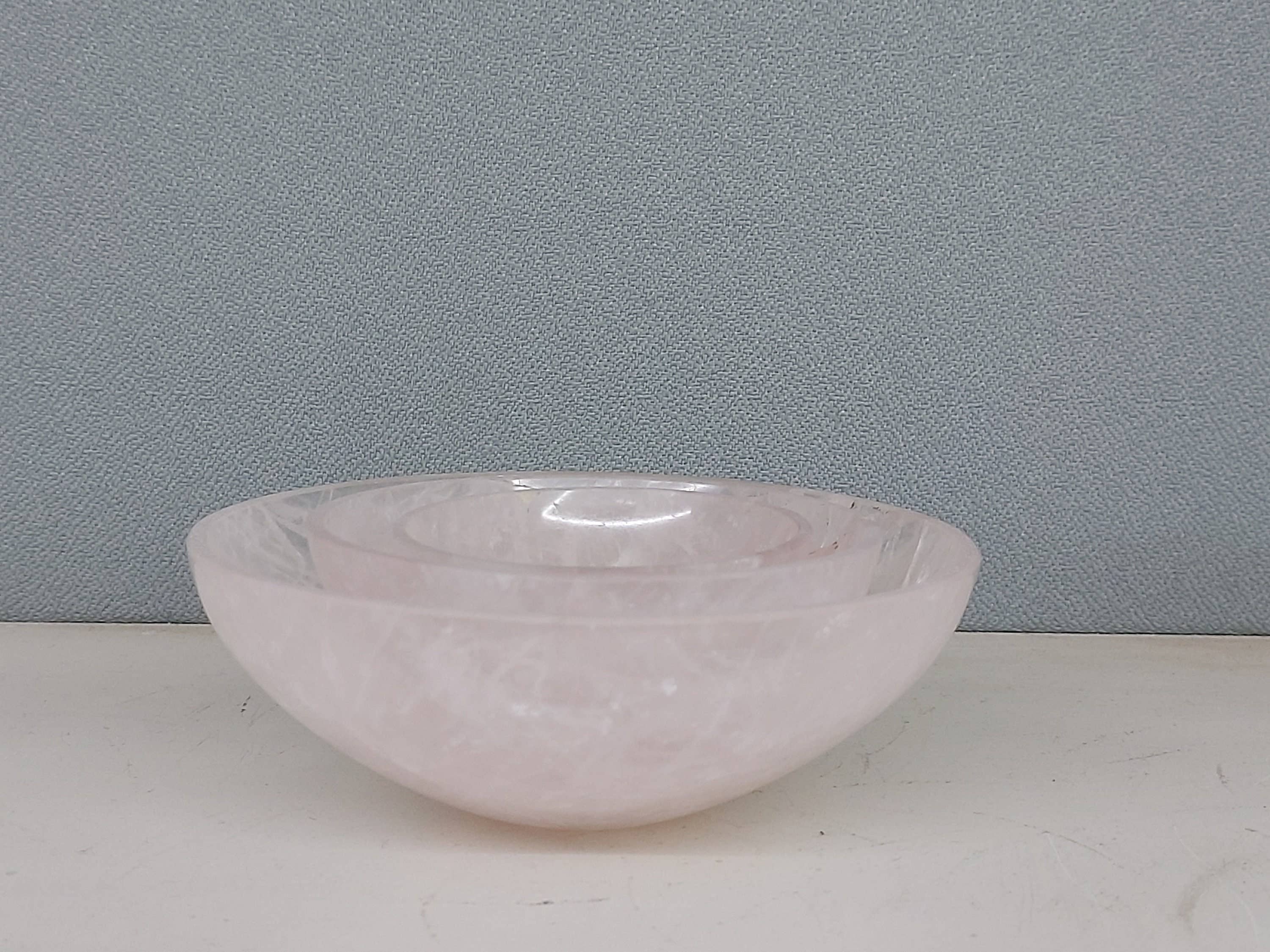 Serein Wellness – wholesale Laddningsplatta för kristaller – Skål i rosenkvarts för kristallhelande och energiladdning3