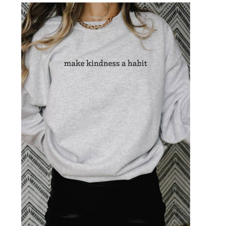 Gør venlighed til en vane crewneck for engroshandel hos LB Craftin’ Co., LLC