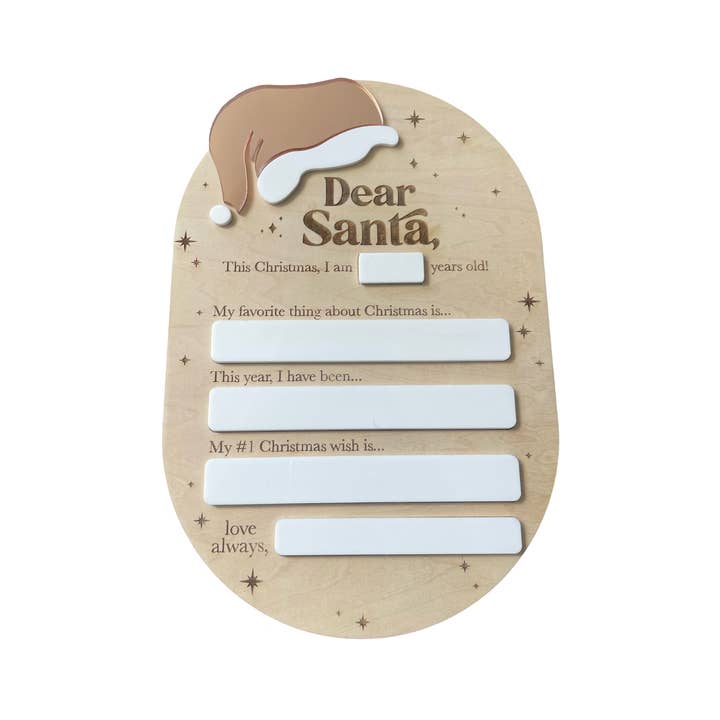 Timber Tinkers - Wholesale Christmas decoration – Kids & Baby - Dear Santa Letter Board1