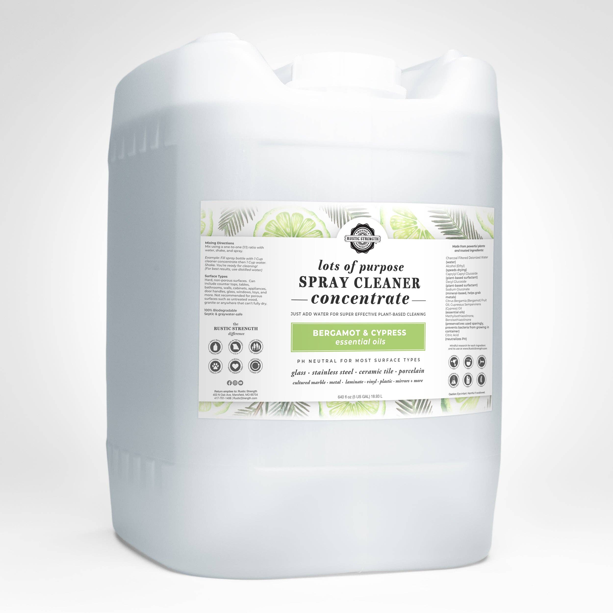 Rustic Strength - Wholesale Multi-Surface Cleaner - Lots of Purpose Spray Cleaner | Concentrate | Unscented & Popular Scents2