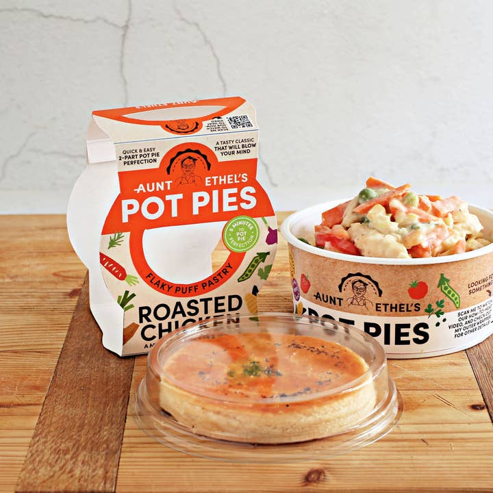 Aunt Ethel's Pot Pies - Wholesale Shelf Stable Prepared Meal - Roasted Chicken Pot Pie
