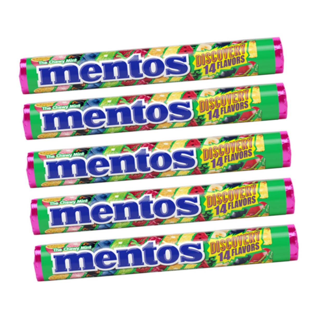 I Got Your Candy - Wholesale Gummy - Mentos Chewy Mint Discovery Rolls 14pc - 15ct0
