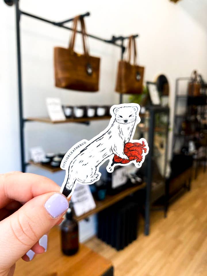 Outlier - Weasel Sticker for wholesale by After Hours Creative