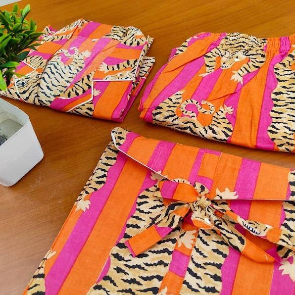 bhavnas boutique - Wholesale Sleepwear Set - Women's - Indian Cotton Pj Sets/ Cotton Pajama Set/ Women Night Pj Set