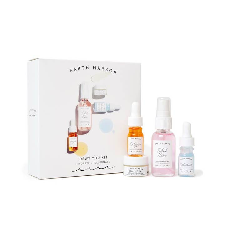 Earth Harbor Naturals - Wholesale Facial Care Set/Kit - DEWY YOU Gift Set: Repair + Hydrating Mist + Vitamin C