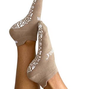 3 Pairs Sparkly Non-Slip Grip Socks for Yoga, Barre, Pilates