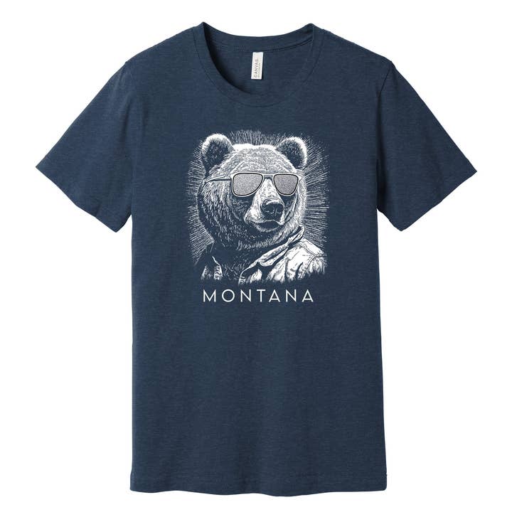 Glitter Bear Sunglasses - Montana Tee for wholesale by Blue Peak Creative