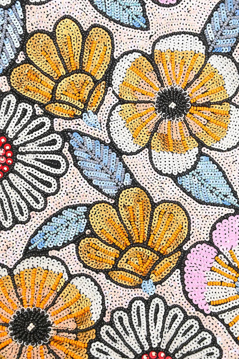 America & Beyond - Wholesale Tote Bag - Women's - Daisy Daydream Embellished Tote1