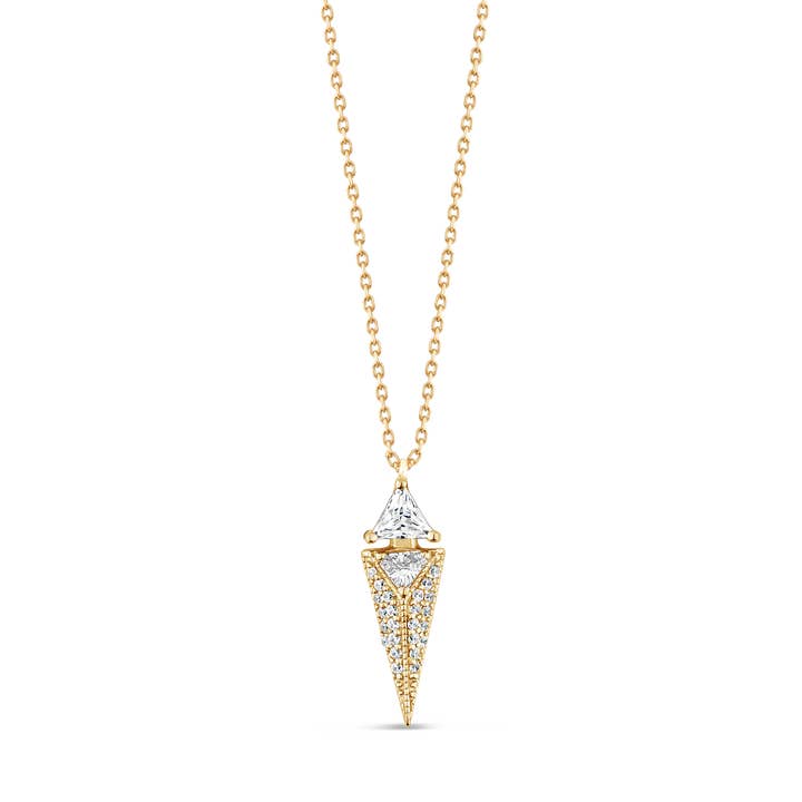 SALLY SKOUFIS™ - Wholesale Pendant/charm necklace - Urge Necklace with White Diamonds in 18K Gold 0