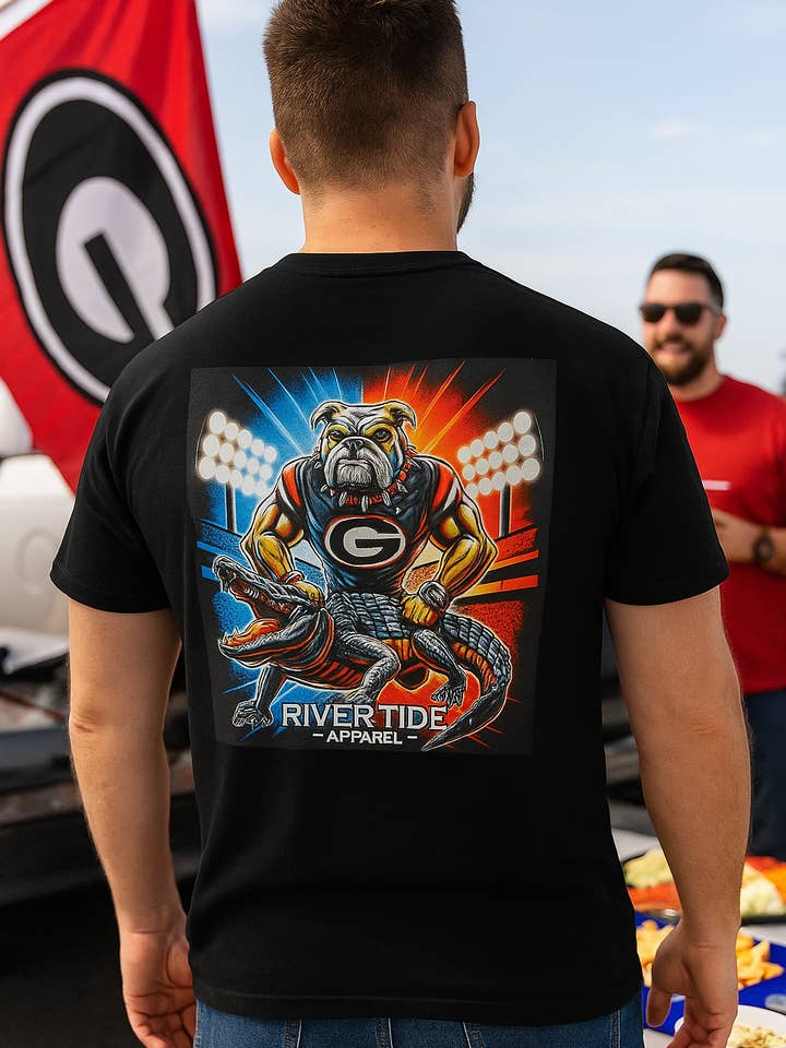 Bulldog/Gator Tee Shirt for wholesale by River Tide Apparel