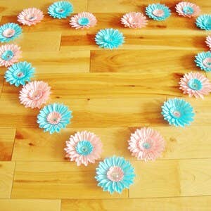 Paper Flower Gerber Daisy Craft Decorations for wholesale by Dream Events in Paper