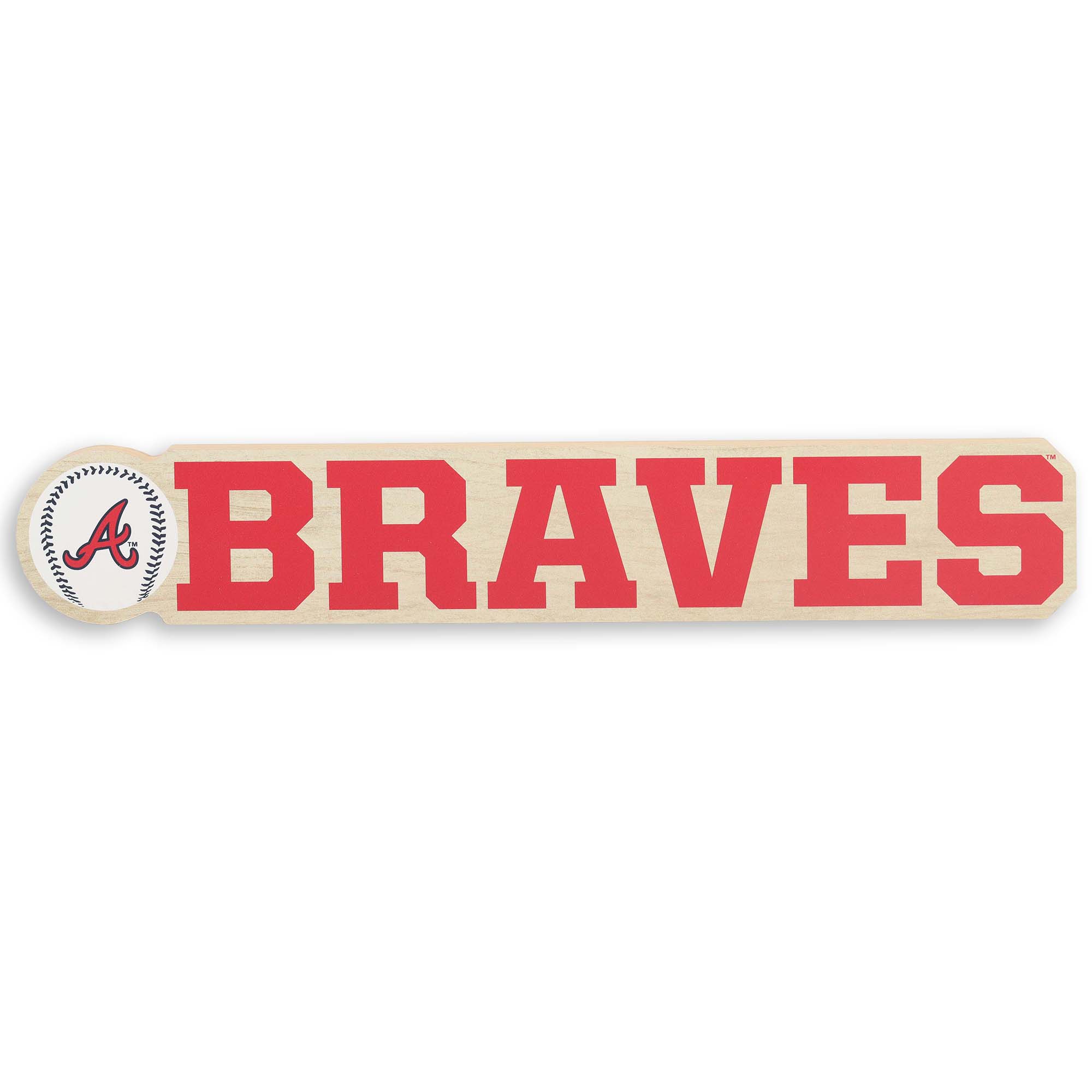 Open Road Brands, LLC - Wholesale Decorative Tabletop Object - Atlanta Braves Team Spirit Logo Decor0