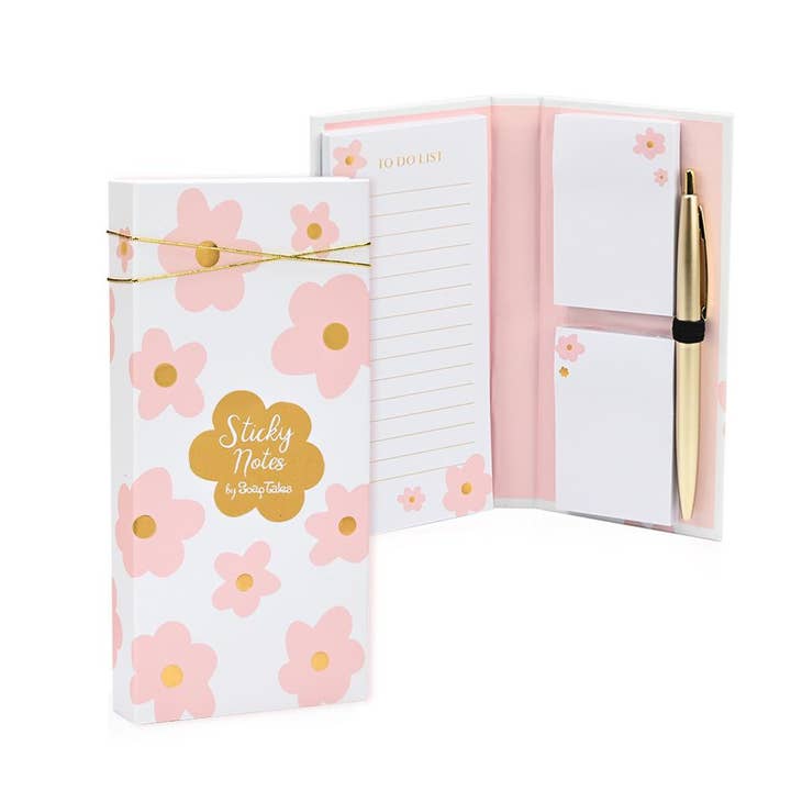 Gavesæt: Sticky Notes med pen Bloom fra SoapTales for engroshandel hos IngrossoBeauty by INCI Srl