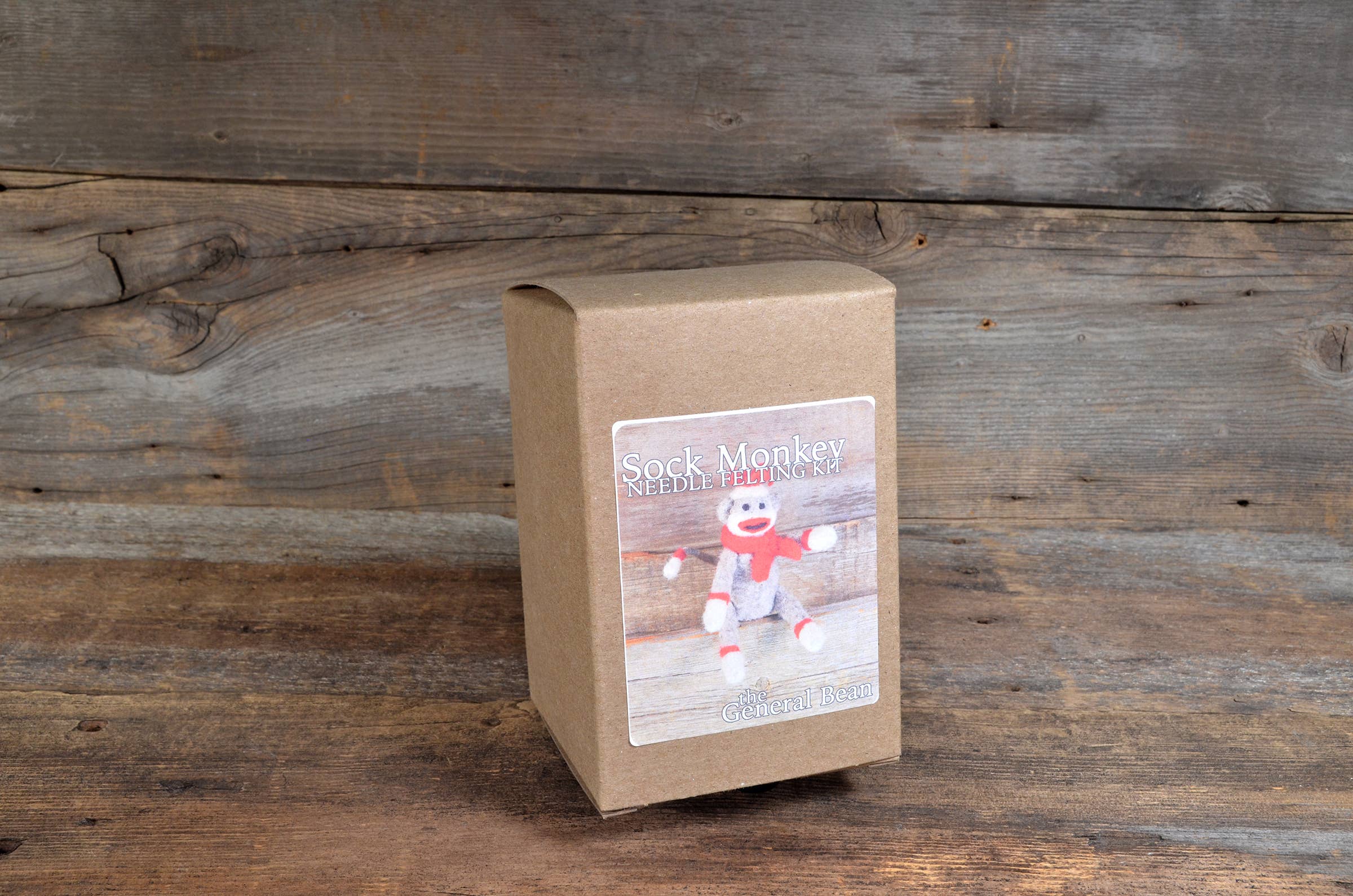 The General Bean - Wholesale Craft Sewing Kit - Needle Felting Kit- Sock Monkey- DIY Craft Kit2