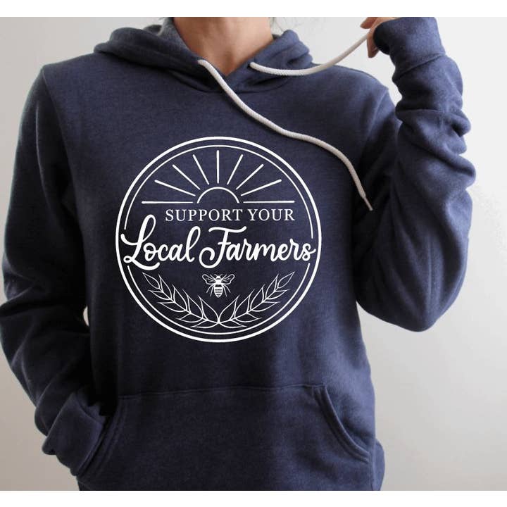 Unterstützen Sie Ihren lokalen Farmer Hoodie #140 für den Großhandel von Tron Tron Graphic Wear