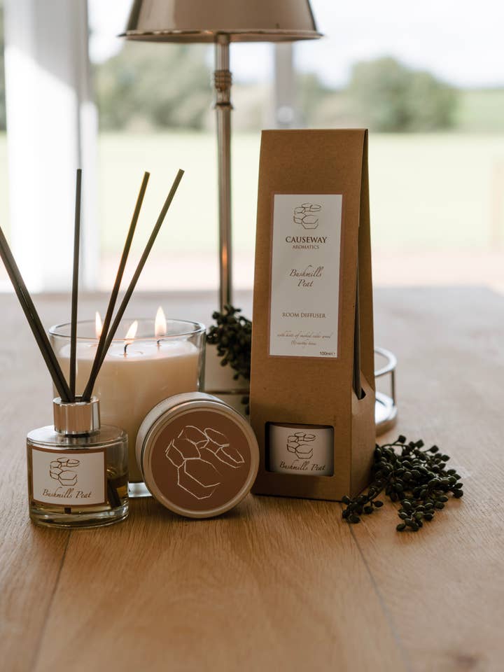 Bushmills Peat Diffusor, Schilfrohr, 100 ml für den Großhandel von Causeway Aromatics