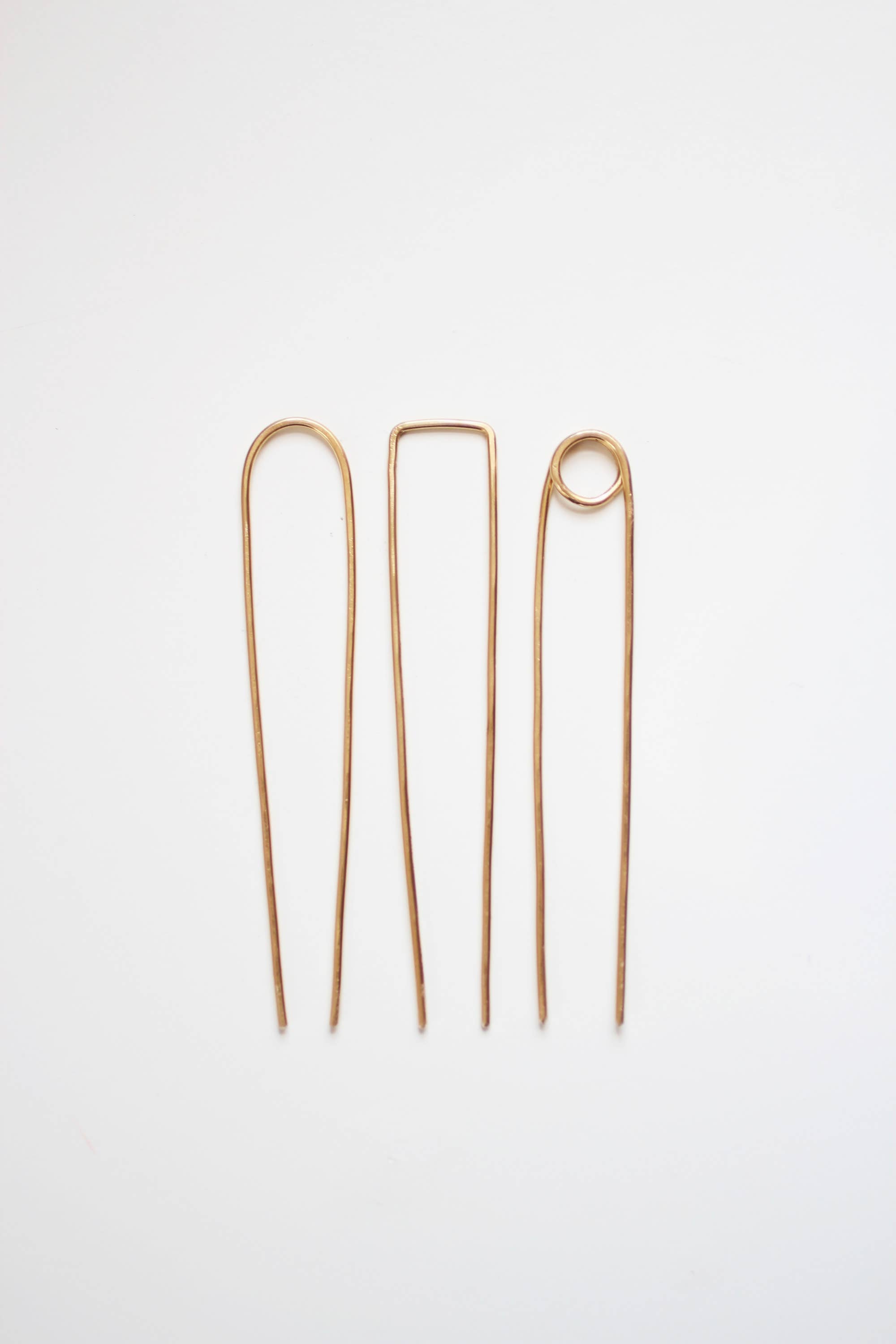 Rare Bird Co. + Pauline Stanley Studio - Wholesale Hair Pin - Square Brass Hair Pin1