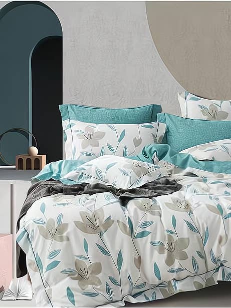 Parure de lit 3 pièces de luxe 100 % coton pour lit queen et king size pour la vente par Q&Q HOME