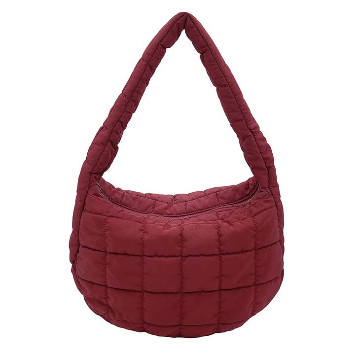 Hana - Wholesale Top Handle Bag - Women's - Solid Small Quilted Bag12