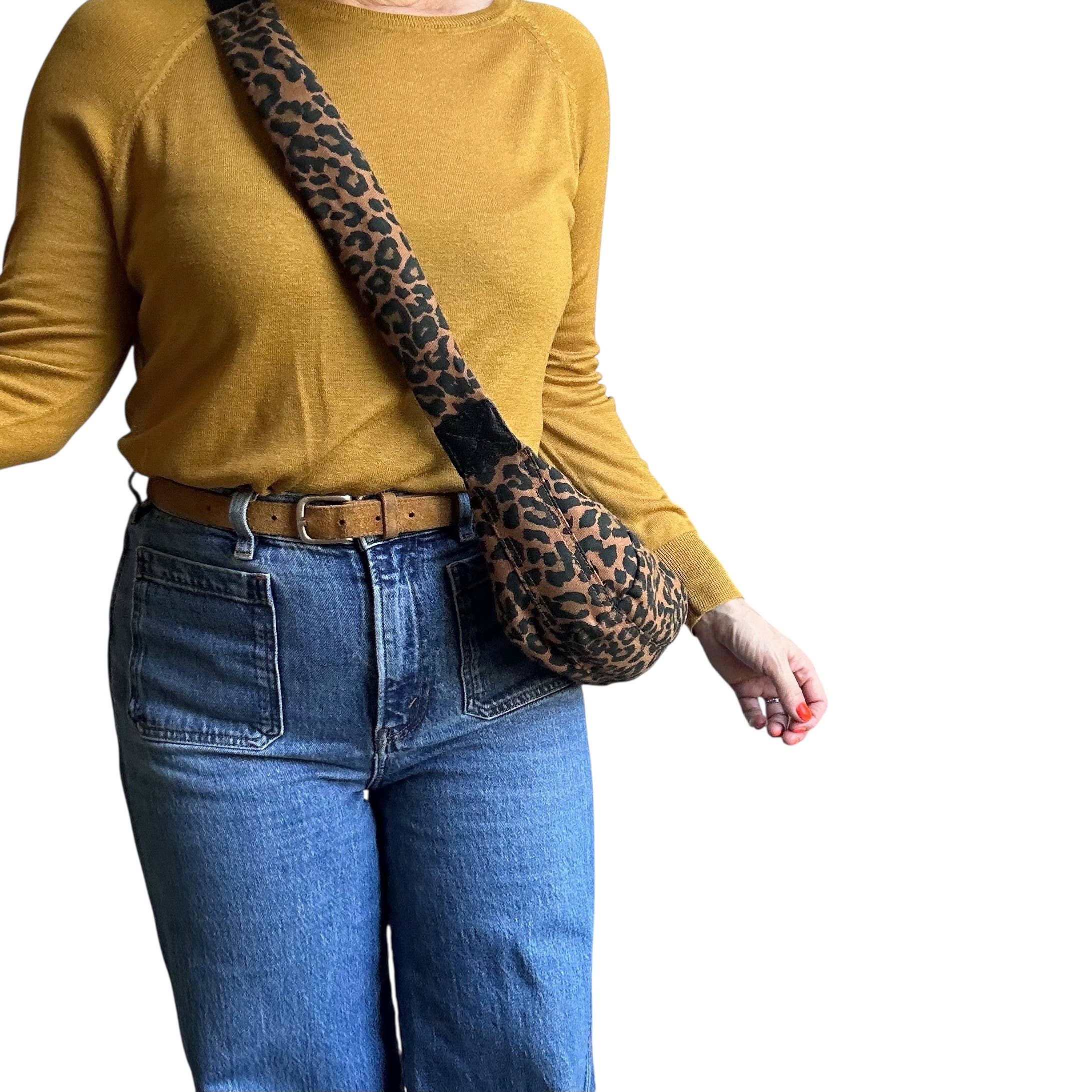 Sixton London – wholesale Crossbody bag – Women's – NEW MINI Brixton cross body sling bag - brown leopard3
