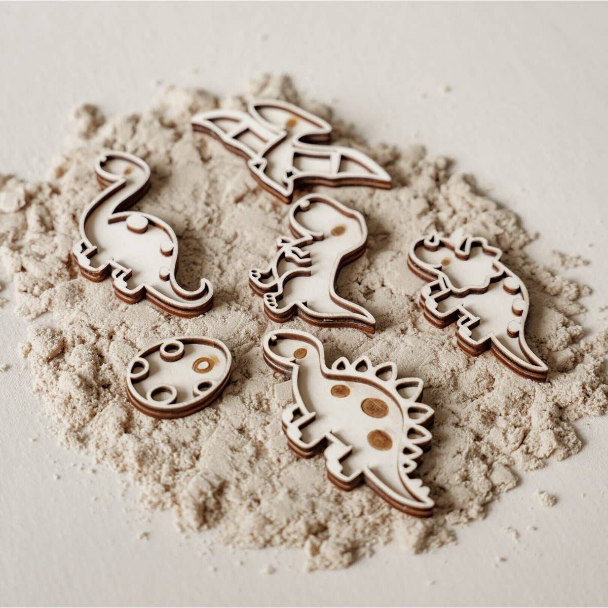 Leukmetletters - Wholesale Wood Toy - Kids - Small fill trays – Dinosaurs