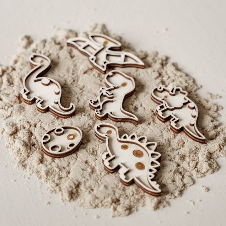 Leukmetletters - Wholesale Wood Toy - Kids - Small fill trays – Dinosaurs0