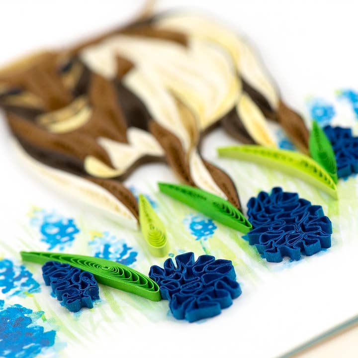 Quilling Card - Wholesale Everyday Greeting Card - Texas Longhorn
