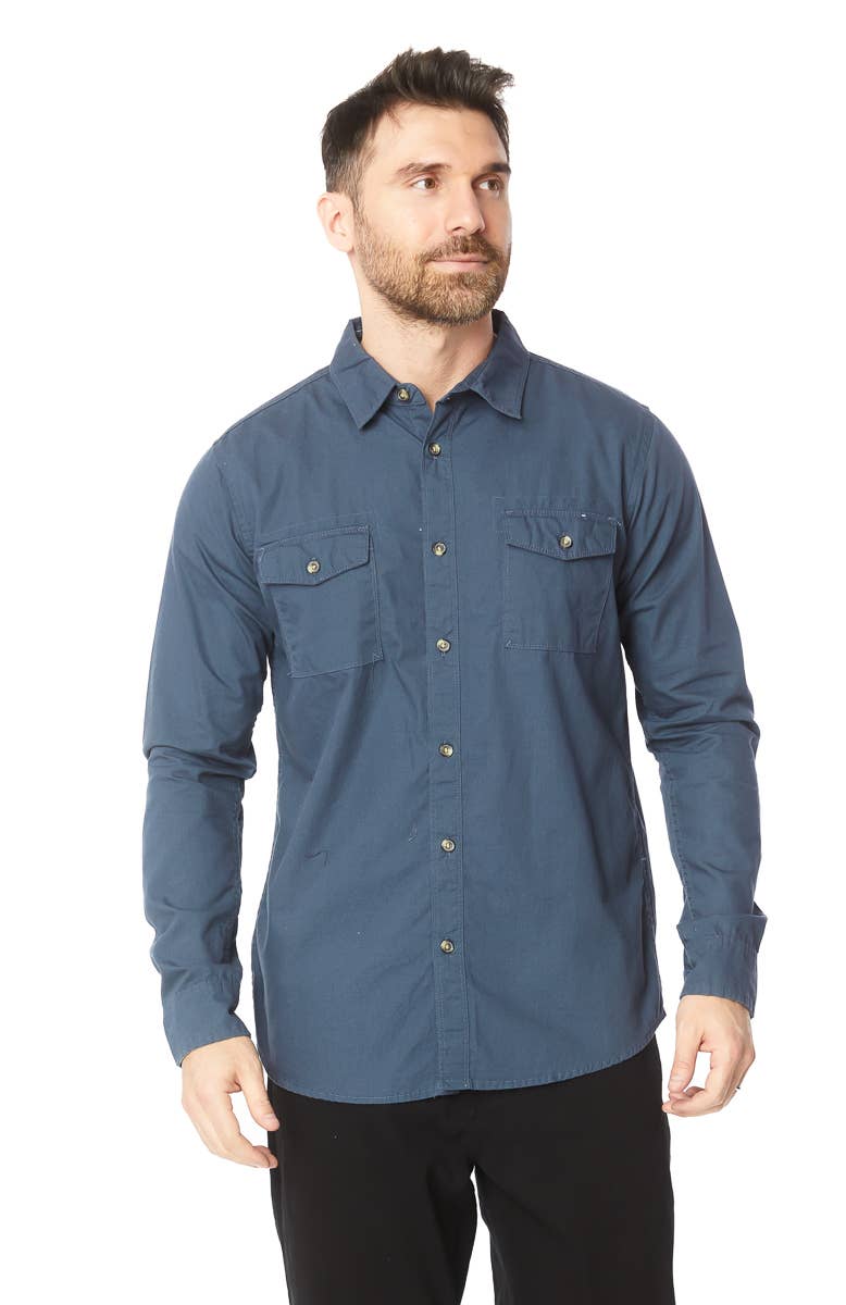 Hawk's Bay - Wholesale Button Down Shirt - Men's - MEN'S LONG SLEEVE TWILL COTTON CANVAS SHIRT8