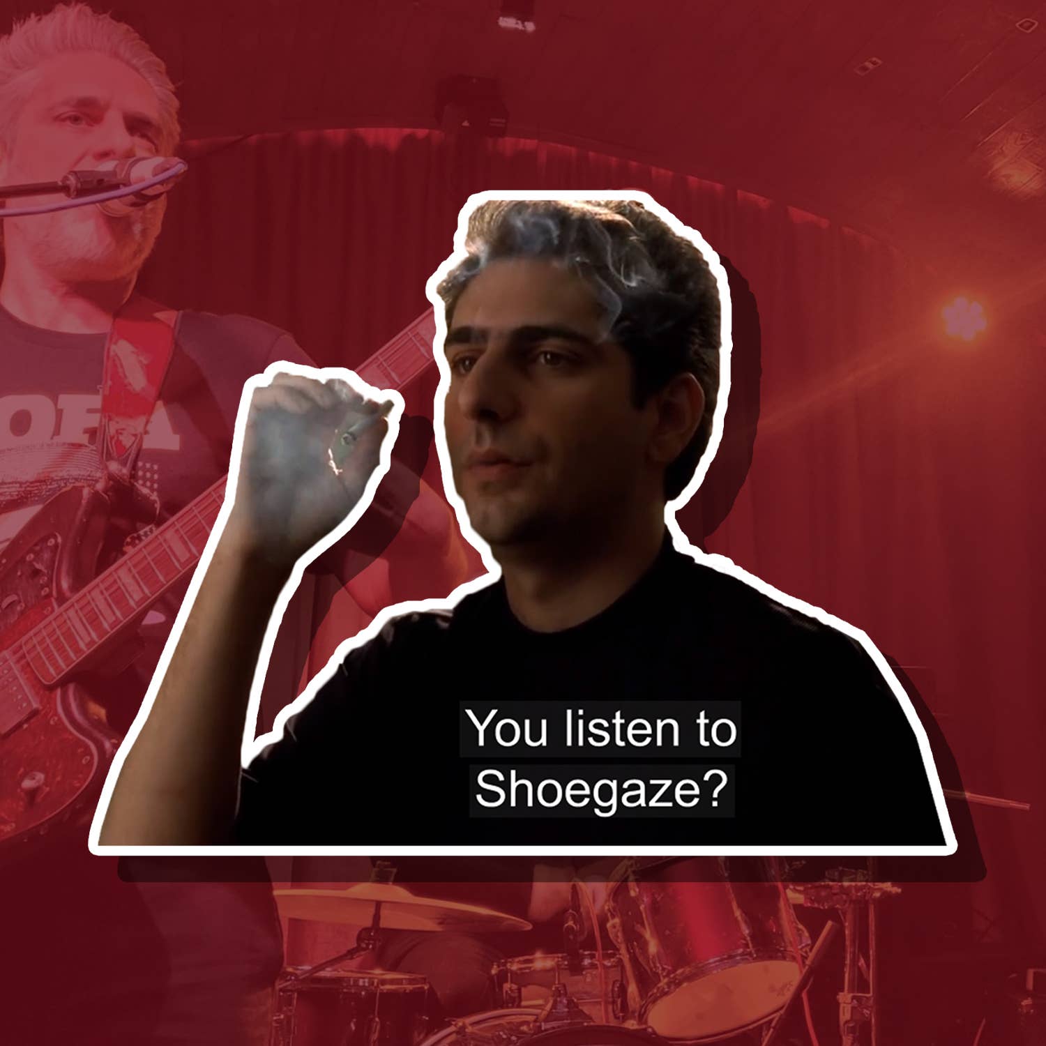 The Weeping Roses - Wholesale Sticker - Christopher Moltisanti Shoegaze Die Cut Vinyl Sticker1