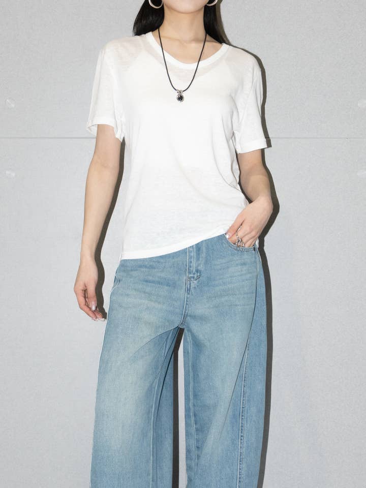 Camiseta Nature Blend por atacado de Blanc.Noize