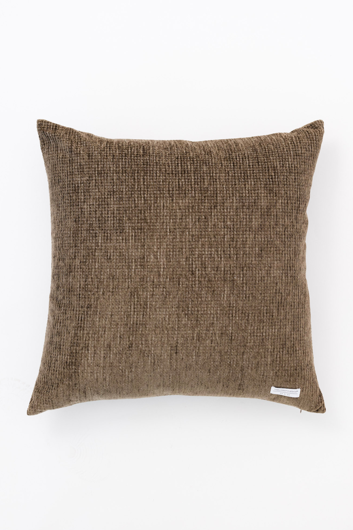 THELIFESTYLEDCO - Wholesale Throw/Decorative Pillow - Tobias Chenille Houndstooth Pillow - Olive - 2 Sizes0