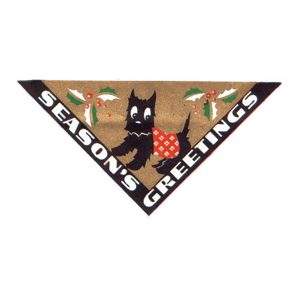 Laughing Elephant - Wholesale Sticker - Vintage Christmas - Holiday Sticker Box22