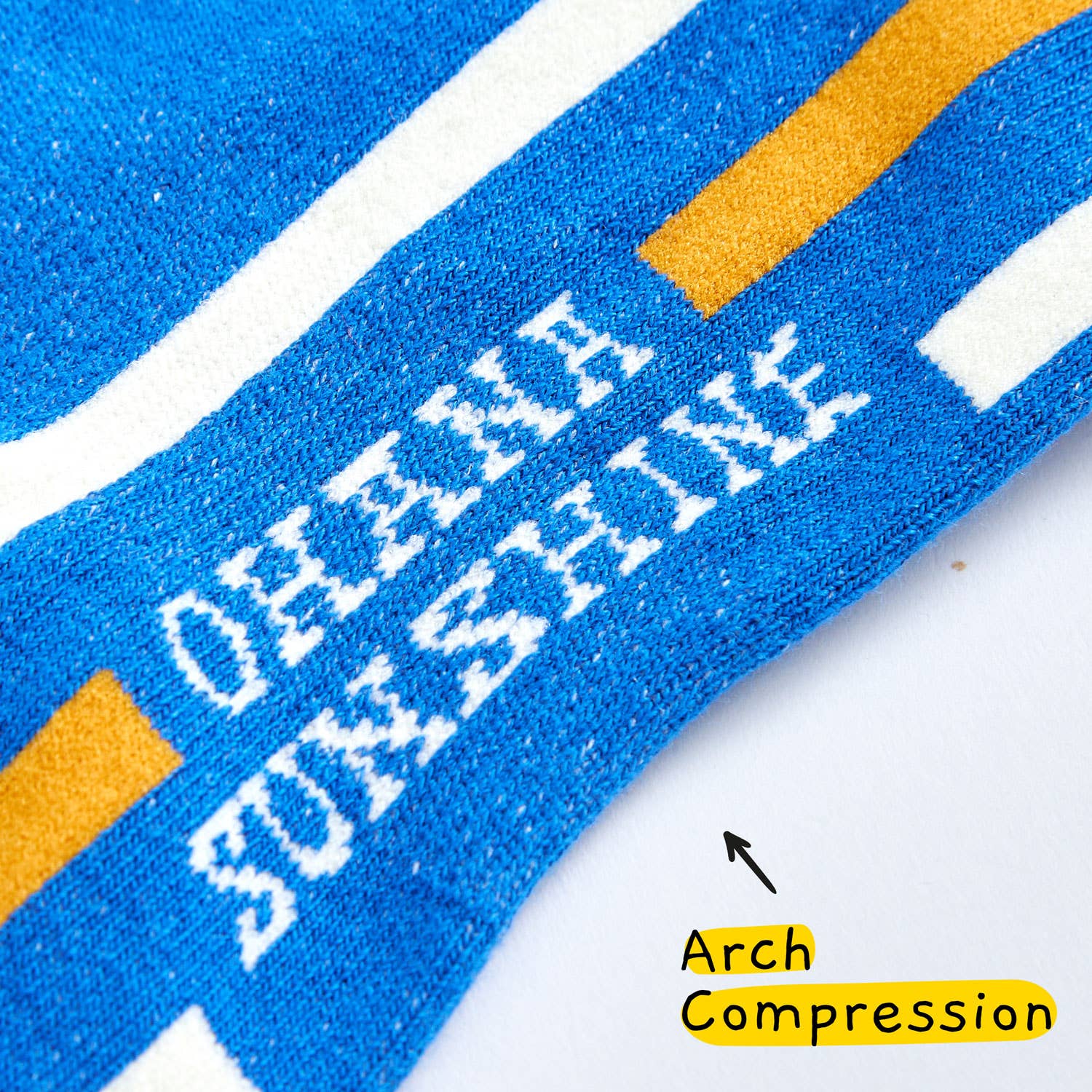 Ohana Sunshine - Wholesale Socks - Unisex - Stripe Trifecta Crew Socks |  Blue & Brown | Soft Combed Cotton 5