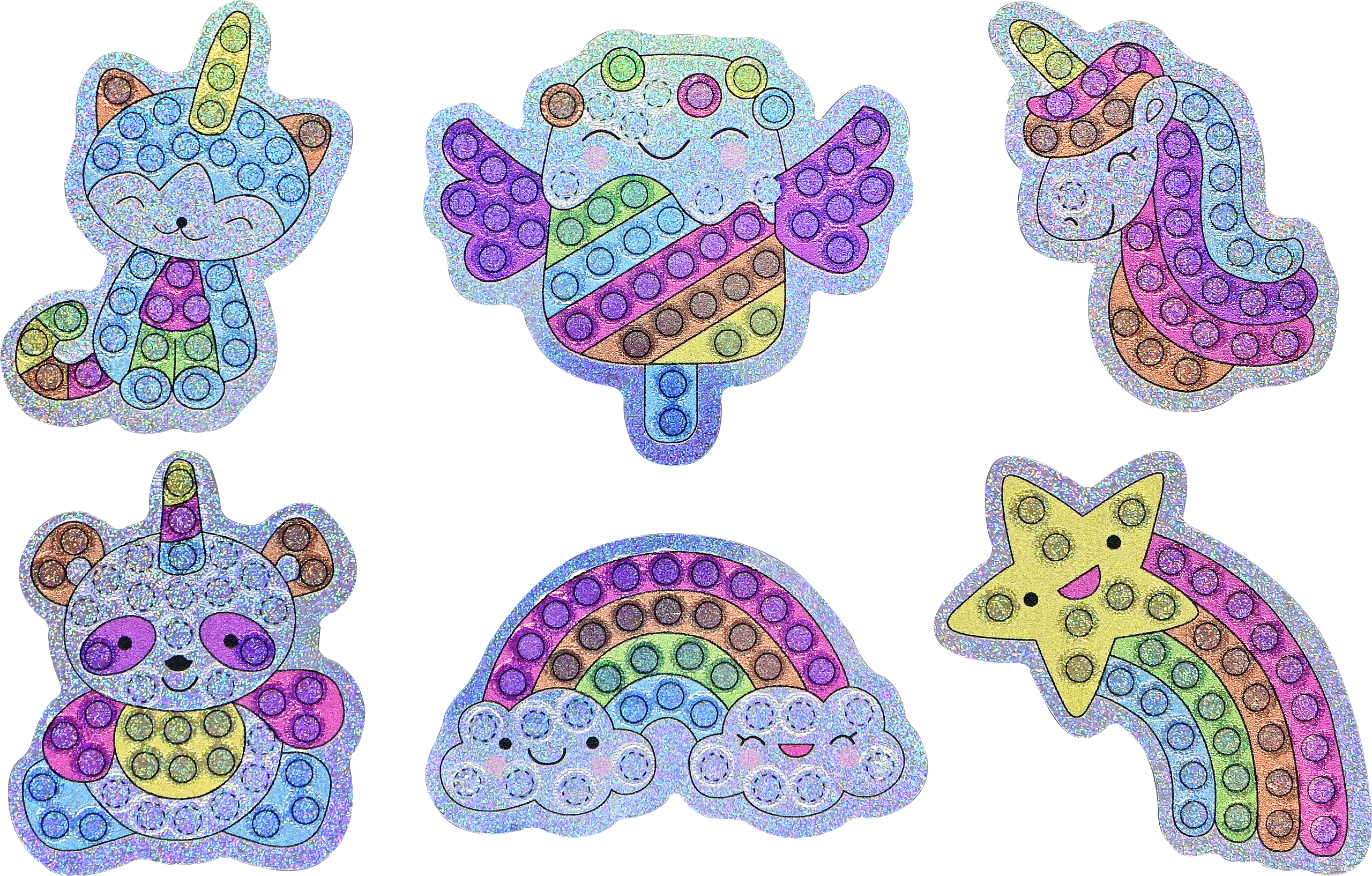 Peter Pauper Press - Wholesale DIY Craft Kit - Kids - Big Gem Painting Sticker Kit4