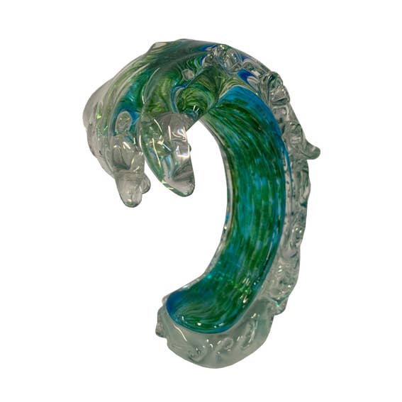 FIGURE DE VAGUE EN VERRE pour la vente par Barry-Owen Co., Inc.