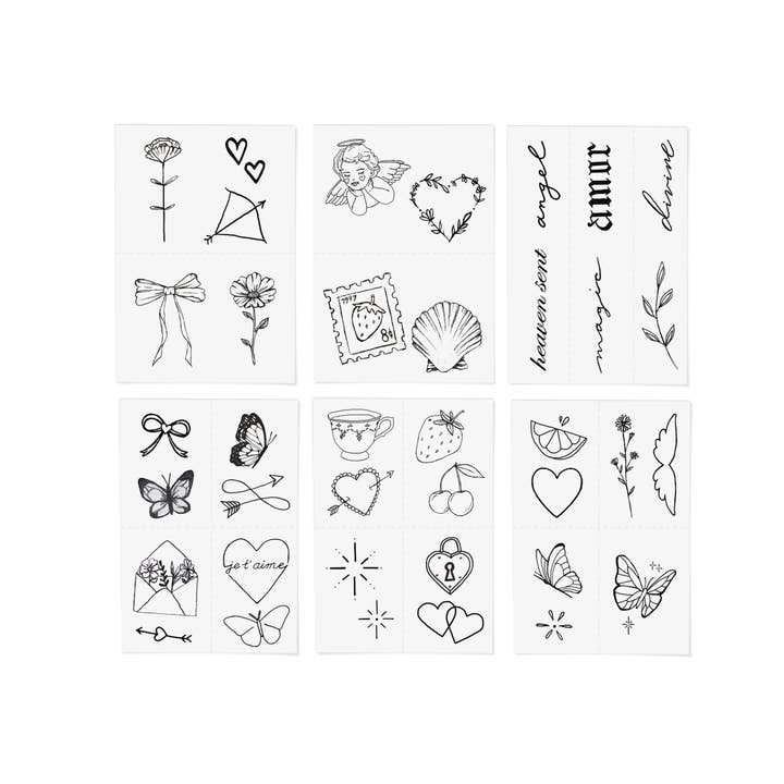 INKED by Dani – Großhandel Temporäre Tattoos – Heaven Sent Temporäres Tattoo-Paket1