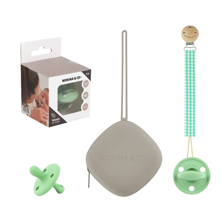 Nenina & Co - Wholesale Pacifier - Baby - PACK 2 PACIFIER CLIPS + 1 CLASSIC PACIFIER + 1 PACIFIER HOLDER NENINA & CO0