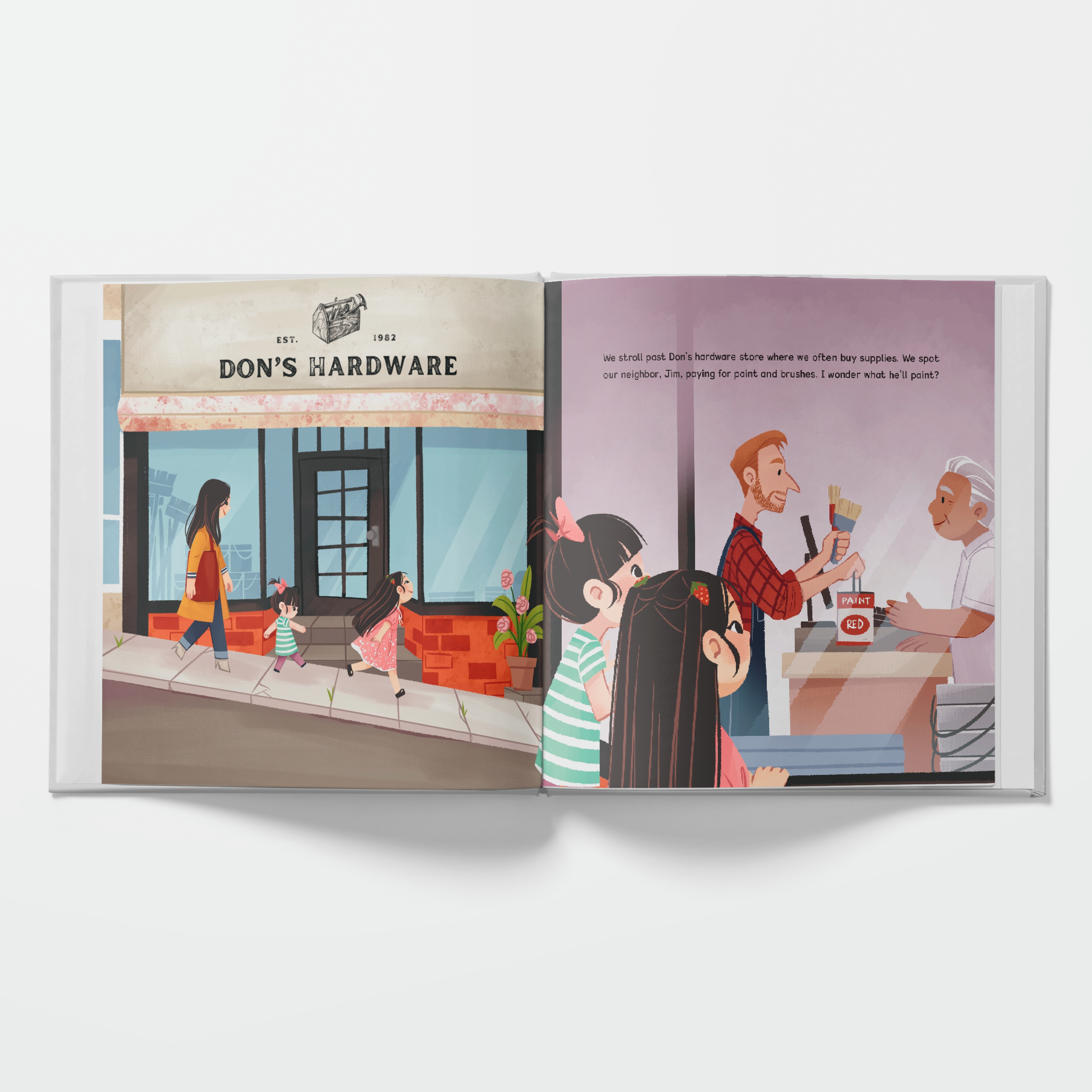 Lychee Press - Wholesale Early Reader Book (6-8) - We Shop Small, Kids Book on Community and Connection5