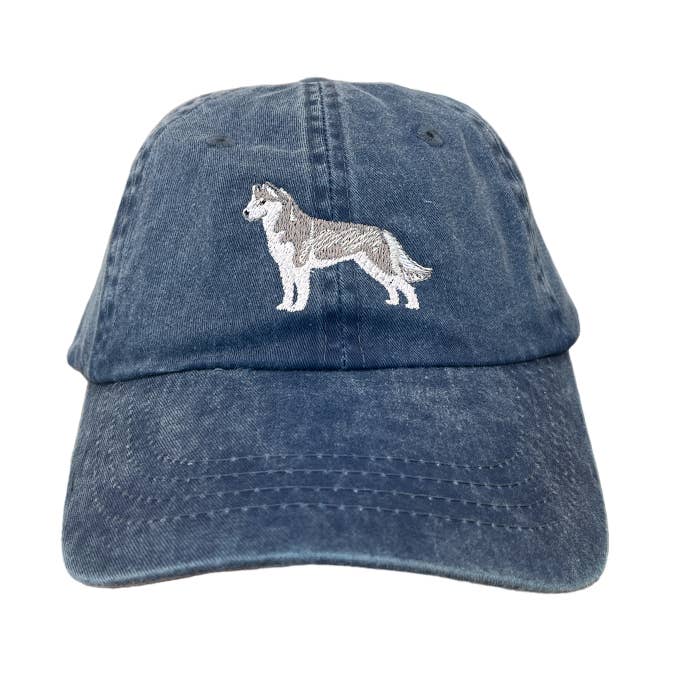 Tug Tees - Wholesale Baseball Cap - Unisex - Siberian Husky, Gray and White, Dog Breed Baseball Cap0