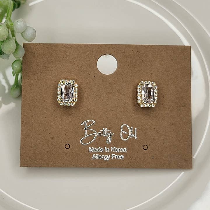 BETTYOH INC – Brincos de pino por atacado – Brinco Post Retângulo0