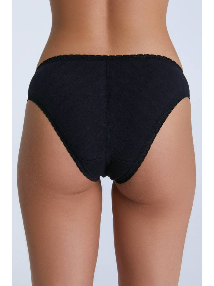 Leela Cotton - Wholesale Underwear - Women's - 1163 Jacquard Lace Trimmed Slip2