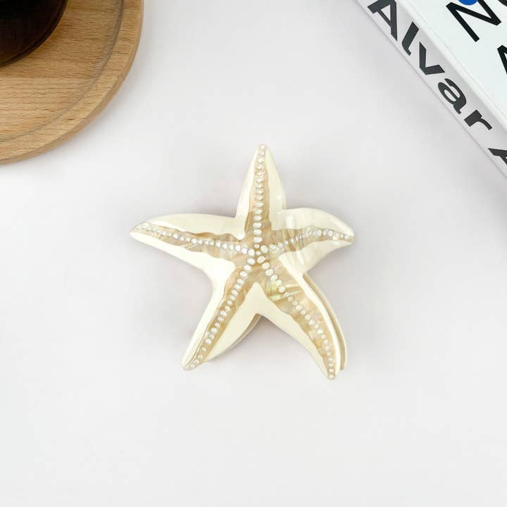 TheDivaSoap - Wholesale Hair Clip - Women's - Starfish Hair Clip, Acetate Claw Clip