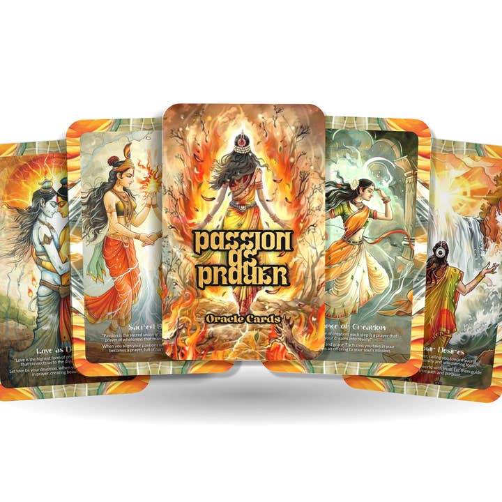 Baralho Oráculo de 22 Cartas Paixão como Oração para Autoamor e Crescimento por atacado de Ibiza Tarot USA