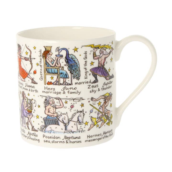Greek Gods & Goddesses Mug for wholesale by mclaggan+co