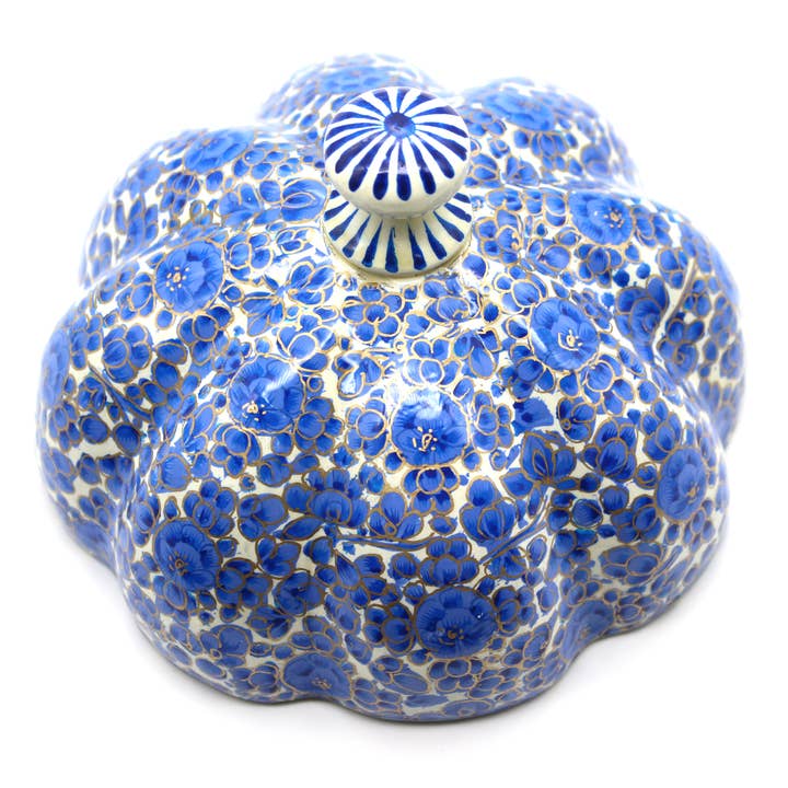 Blue Planet Traders – Großhandel Dekoschachteln – Kürbisdose aus Pappmaché, 6er-Packung3