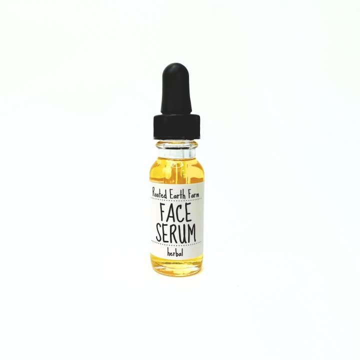 Rooted Earth Farm + Apothecary - Vente Concentré/sérum pour le visage - Sérum pour le visage aux herbes, 1/2 oz, 5 options de parfum