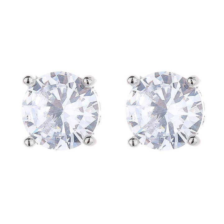 Clous d'oreilles à tige en cristal Swarovski et argent sterling pour la vente par Amy and Annette